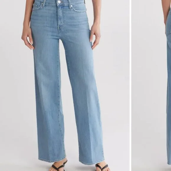 FRAME Le Slim Palazzo High Waist Wide Leg Jeans - Picture 1 of 9